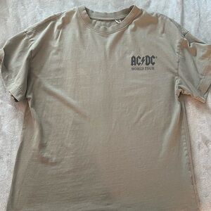 AC/DC Tan Short Sleeve Tee Casual